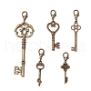 Alloy Key Pendants Decorations HJEW-JM03114-2