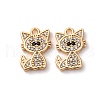Brass Micro Pave Cubic Zirconia Pendants KK-Z112-15G-1