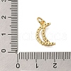 Rack Plating Brass Micro Pave Cubic Zirconia Pendants ZIRC-F142-13A-G-3