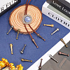 Gorgecraft 40Pcs 5 Colors Alloy Cord Ends FIND-GF0007-30-4