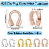 Beebeecraft 30Pcs 3 Colors 925 Sterling Silver Wire Guardian and Protectors STER-BBC0006-05B-2