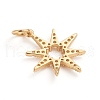 Brass Micro Pave Cubic Zirconia Pendants ZIRC-E164-29G-3