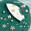   48Pcs 8 Style Brass Bead Cap KK-PH0006-78-4