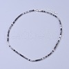 Natural Rutilated Quartz Beaded Necklaces NJEW-K114-B-A05-1