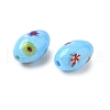Handmade Millefiori Glass Beads LAMP-U004-02D-3