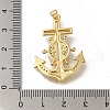 Rack Plating Brass Micro Pave Clear Cubic Zirconia Pendants KK-G500-22G-3