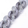 Handmade Acrylic Curb Chains AJEW-JB00629-01-1