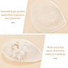 Linen Mini Hat Fascinator Base AJEW-WH0561-32C-4
