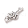 Brass Micro Pave Cubic Zirconia Pendants KK-C012-18P-3