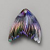 Grandient Color Opaque Resin Pendants RESI-WH0026-74D-2