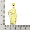 Rack Plating Brass Micro Pave Clear Cubic Zirconia Pendants KK-B091-30G-03-3