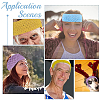 Gorgecraft 7 Bundles 7 Colors  Elastic Crochet Headband Ribbon WCOR-GF0001-01-5