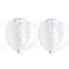 Transparent Glass Petal Beads GLAA-N001-17-4