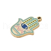 304 Stainless Steel Enamel Pendants STAS-I325-104D-G-2