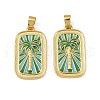Brass Enamel Pendants KK-L190-010G-01-1