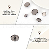 Olycraft 100Pcs 5 Styles Alloy Shank Buttons BUTT-OC0001-46B-4
