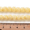 Synthetic Coral Flower Rose Beads Strands CORA-U001-01A-01-4