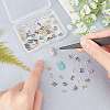 Olycraft 78Pcs 3 colors Alloy Cabochons MRMJ-OC0002-56-3