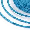 Round Waxed Polyester Cord X-YC-G006-01-1.0mm-14-2