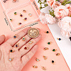 Beebeecraft 28Pcs 7 Colors Brass Micro Pave Cubic Zirconia Charms FIND-BBC0003-48-3