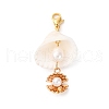 Shell Pendant Decoration HJEW-TA00344-3