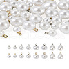 48Pcs 8 Style Acrylic Imitation Pearl Charms OACR-TA0001-09-18