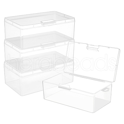 Plastic Bead Containers with Hinged Lid AJEW-WH0479-88B-1