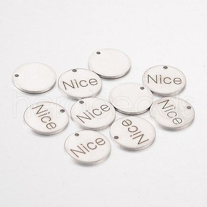 Non-Tarnish Stainless Steel Pendants STAS-O078-C19-1