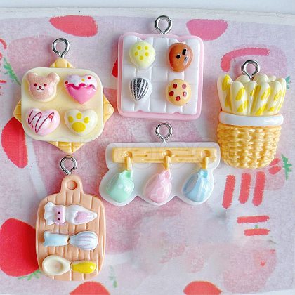 Resin Pendants CRES-D307-06P-1