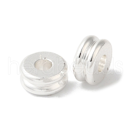 Rack Plating European Brass Beads KK-K381-19S-1