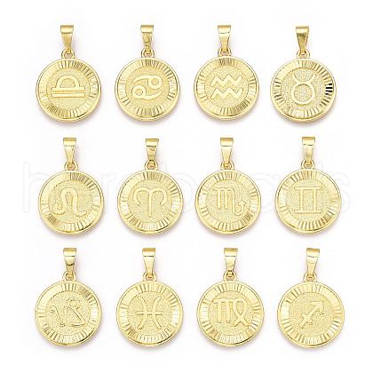 Brass Pendants KK-T070-02G-1