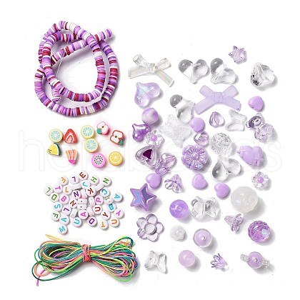 DIY Candy Color Beaded Pendant Decoration Making Kits DIY-P081-B05-1
