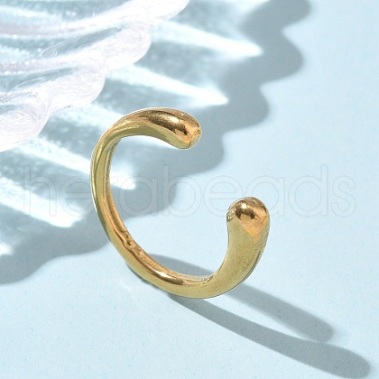 304 Stainless Steel Cuff Rings RJEW-P150-17G-1