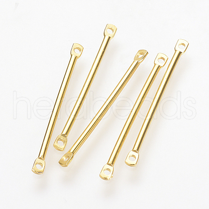 Brass Bar Links connectors KK-T020-23G-1