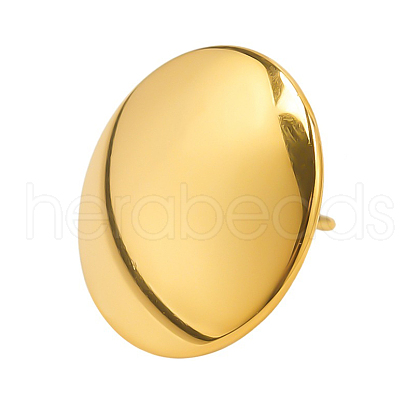 304 Stainless Steel Oval Stud Earrings for Women BW0286-2-1