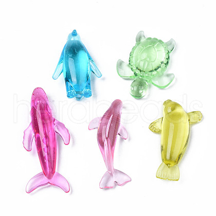 Transparent Acrylic Beads TACR-S149-14-1
