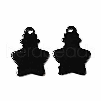 Spray Painted 201 Stainless Steel Pendants STAS-G304-02A-1