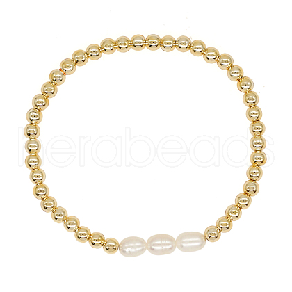 Mother's Day Jewellery Natural Pearl Beaded Stretch Bracelets for Women ST8151-3-1