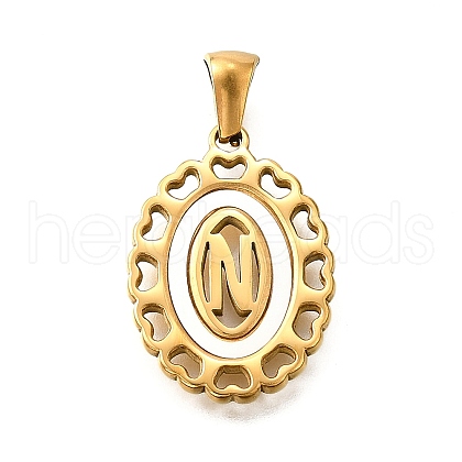 Golden 304 Stainless Steel Pendants STAS-K300-02G-N-1
