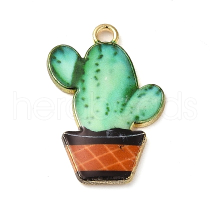 Alloy Enamel Pendants ENAM-Q507-09G-1