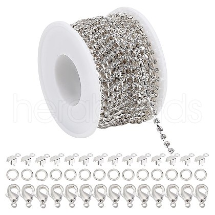 CREATCABIN DIY Tennis Chain Bracelet Necklace Making Kit DIY-CN0002-17-1