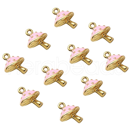 10Pcs Brass Enamel Pendants KK-SZ0005-22-1