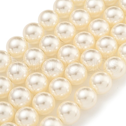 Glass Pearl Beads Strands HY-G002-01F-02-1