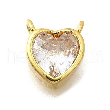 Brass Micro Pave Cubic Zirconia Pendants KK-D295-12G-1