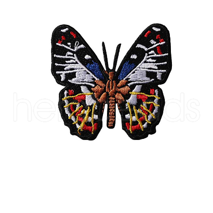 Butterfly Shape Computerized Embroidery Cloth Iron on/Sew on Patches WG94800-02-1