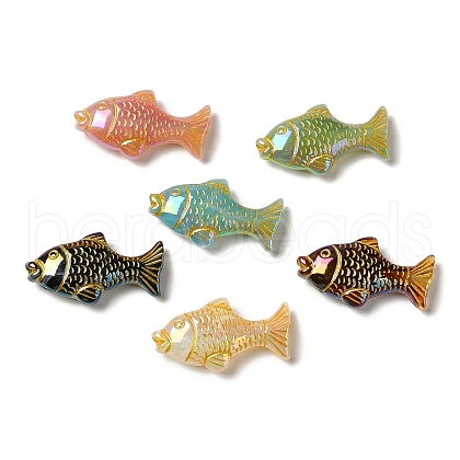 Plating Opaque Acrylic Beads MACR-D025-12-1