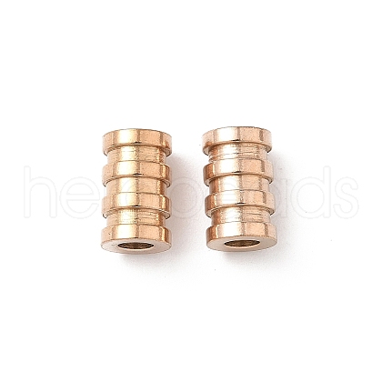 Ion Plating(IP) 304 Stainless Steel Tube Beads STAS-WH0055-03RG-1