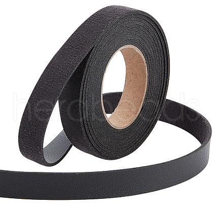 2M PVC Imitation Leather Ribbons SRIB-WH0011-126A-01-1