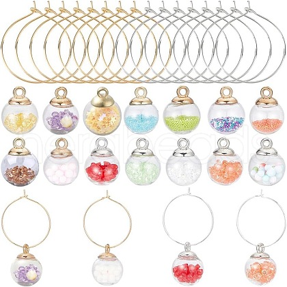 SUNNYCLUE DIY Wine Glass Charms Making Kits DIY-SC0020-74-1