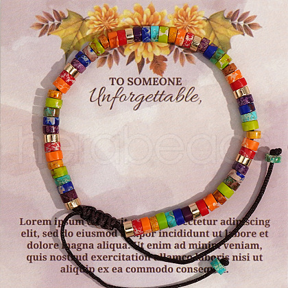 European and American Style Imperial Jasper Bracelet with Card AM5655-14-1